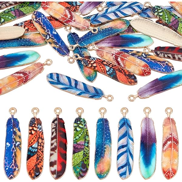 Amazon.com: GORGECRAFT 1 Box 8PCS Silver Golden Alloy Big